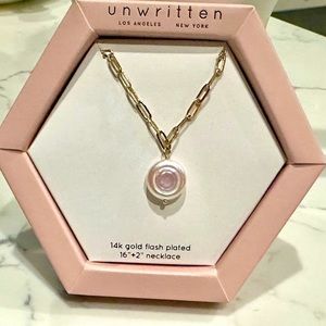 Unwritten Pearl Necklace NWT